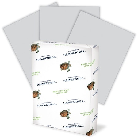Hammermill Paper for Copy 85x11 Laser, Inkjet Copy Multipurpose Paper Gray Recycled 30, Gray, 500PK HAM102889