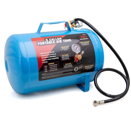 Tooluxe 5 Gallon, 125 PSI Portable Air Compressor Tank 30010L