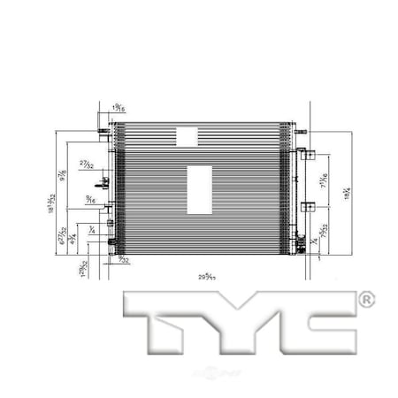 Tyc A/C Condenser 30006