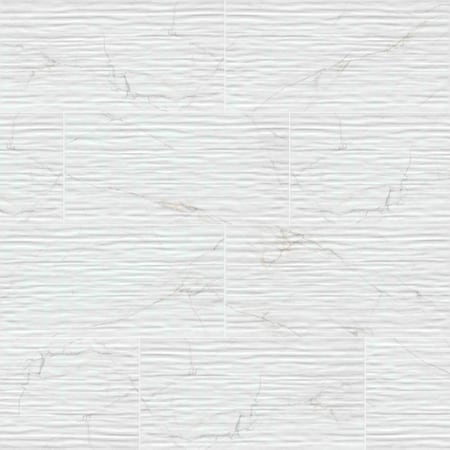 Msi Dymo Calacatta Stripe White 12in X 24in Glossy Ceramic Wall Tile, 8PK ZOR-PT-0879