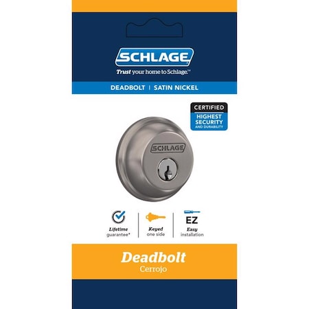 Schlage Deadbolt Sgl  Sn Vp B60 N G 619