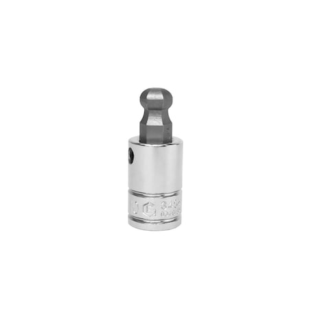 Genius Tools 3/8in Dr. 10mm Wobble Hex Bit Socket 50mmL 340+4150