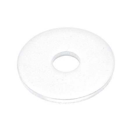 Zoro Select Flat Washer, For Screw Size M8 , PTFE Not Applicable Finish, 10 PK WASBM8WPTFE