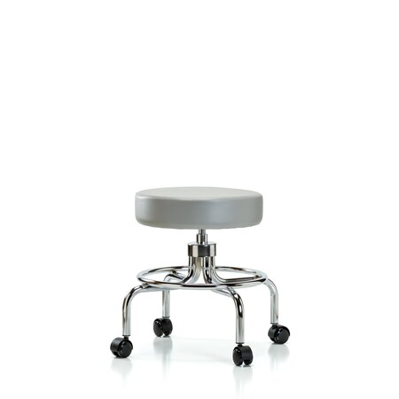 Blue Ridge Ergonomics Screw-Lift Stool, Vinyl, CR, Casters, Dov BR-VSLMD-CR-RC-8567