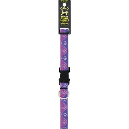 Lupine HL 1'' Reflective Pink Paws 16 to 28'' Adjustable Collar 48553