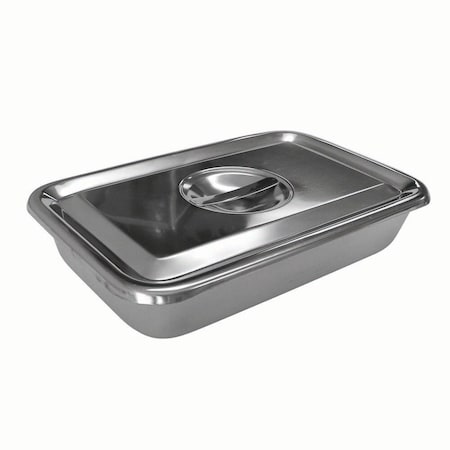 Jorgensen Laboratories Instrument Tray with Recessed Handle on Lid, 10 1/4"x6 3/4"x2" J0392A