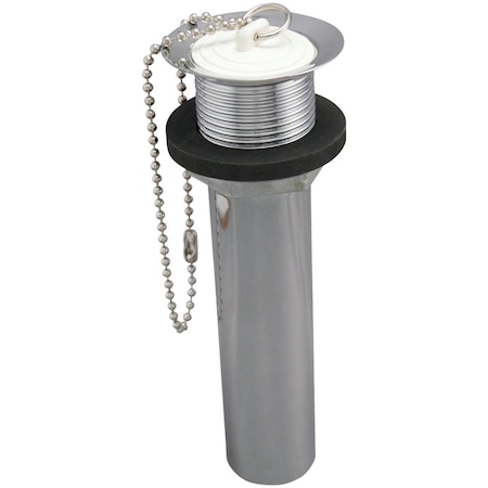 Do It Best 1-1/4'' x 5'' Chrome-Plated Brass C.O. Plug Bathroom Sink Drain DIB820-75