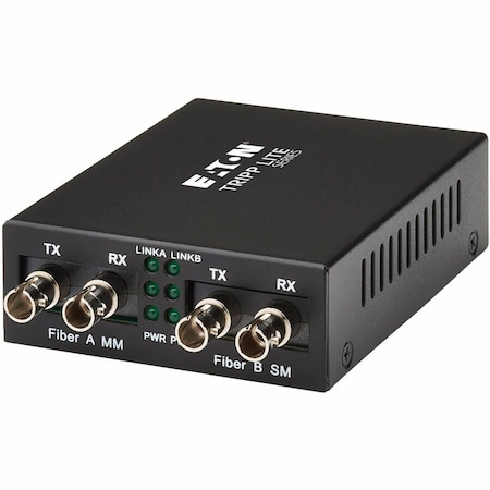 Eaton TRIPP LITE SERIES 100 MB ST TO 100 MB ST MODE CONVERTER - 1310 NM COMPATIBLE, UP N784-MDC-4STST
