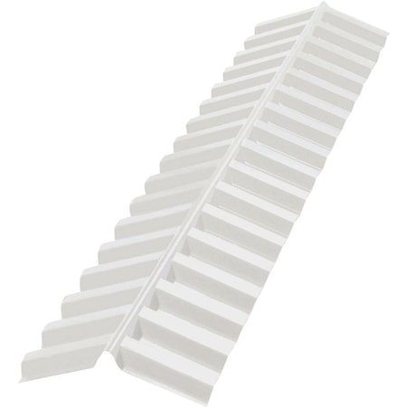 Suntuf Ridge Roof Cap Flashing, Plastic, Clear, SemiGloss 108653