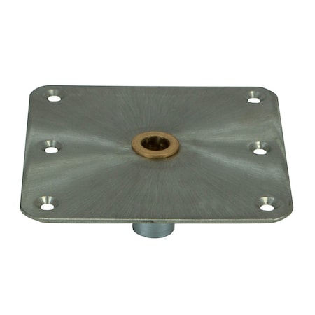Springfield Marine Springfield KingPin Standard Square Steel Base w/Brass - 7inx7in 3620001-B