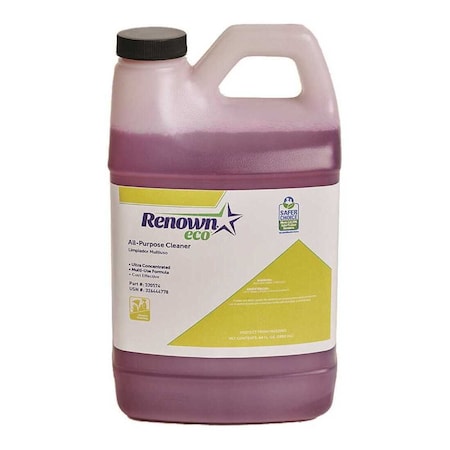 Renown All Purpose Cleaner, EPA Certified, 64 Oz, 4PK REN017