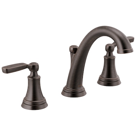 Delta Woodhurst Two Handle Widespread Bathroom Faucet 3532LF-RBMPU