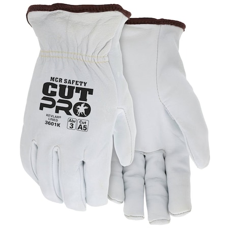 Mcr Safety Premium Grade General Purpose Gloves, Driver, Gunn Pattern/Standard Finger/Straight Thumb Style, L 3601KL