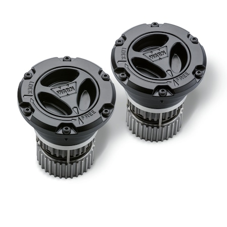 Warn Locking Hub 3 Piece Design; 35 Spline; 6 Bolt Count; Black Satin Finish; IP68 Sealed; Chrome Molly 95060
