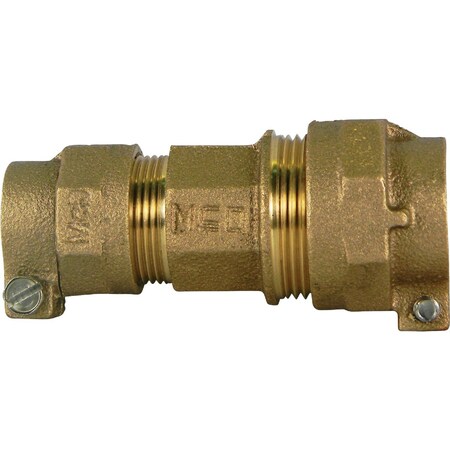 Anderson Metals 3/4'' CTS x 3/4'' CTS Brass Low Lead Connector 9621212LFBAG