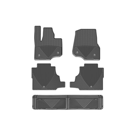 Weathertech Black, Front, Rear, and Rear All Weather Floor Mats W477-W500-W60