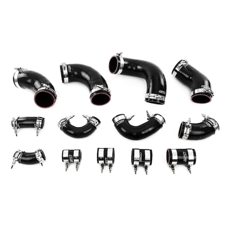 Hps Performance Silicone Intercooler Hose Kit Nissan 1995-1998 Skyline GTR R33 RB26DETT, Black,  57-2097-BLK