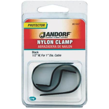 Jandorf Specialty Hardw 61447 Nylon Clamp - Black, 0.5 x 1 3395035