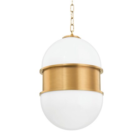 Corbett Lighting Broomley 2 Light Pendant 14 In. Vintage Brass 272-42-VB