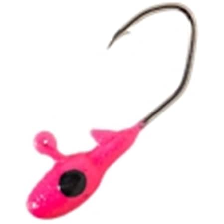 Crappie Pro Overbite Sickle Moa Glo JigHead, Mo Glo Pink 43417501