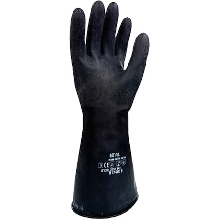 North 17 Mil Butyl Rubber Glove with Rough Grip, 14" B174R/9