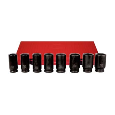 K-Tool International 3/4" Drive, 1-1/4" Size, SAE Socket, 6 Points, Impct Sckt, Deep, 6 pt., 3/4"Drive, 1-1/4 KTI-34240