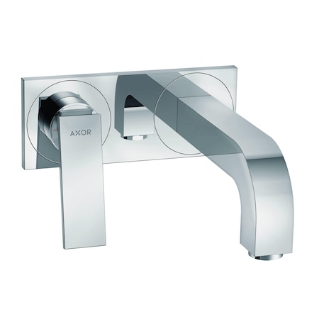 Axor Citterio Wall-Mounted Single-Handle Faucet Trim with Base Plate, 1.2 GPM in Chrome 39119001