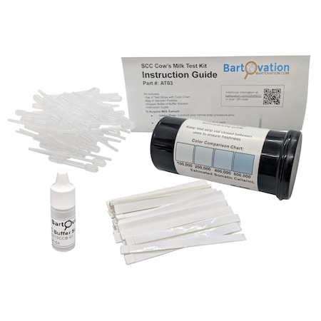 Bartovation SCC Cow’s Milk Test Kit for Subclinical Mastitis Screening [50 tests/kit] AT03V50
