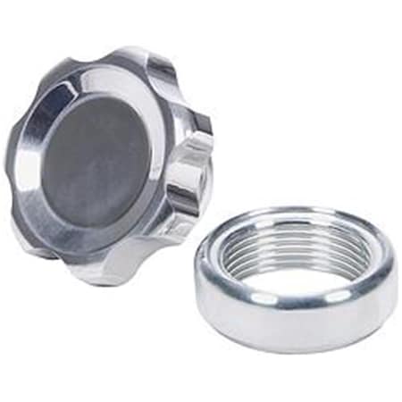 Allstar Performance Polished Filler Cap with Weld-In Aluminum Bung; Small ALL36166