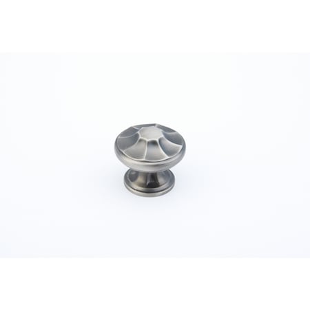 Schaub 1-3/8in Empire Cabinet Knob Antique Nickel Finish 876-AN