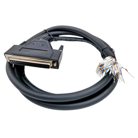 Compucableplususa 5FT DB37 Female to Bare Wire RS232 Serial Pigtail Cable - 28AWG Shielded Open End PVC DBC-37FW-05