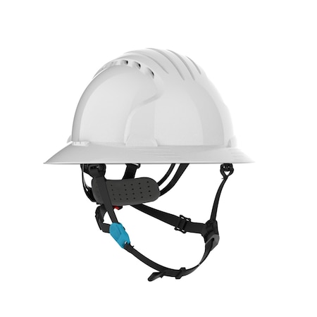 Pip HardHat, FullBrim, JSPEvolution, White 280-EV6262V-CH-10
