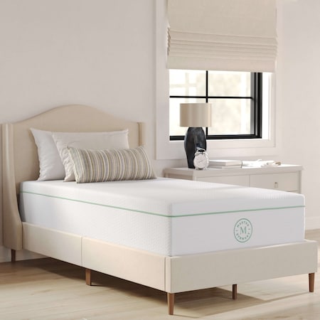 Martha Stewart SleepComplete 12 Inch Twin Medium Firm Triple-Action Cooling Gel Memory Foam Mattress CL-MODD1-12T-MS