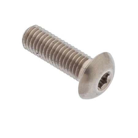 Zoro Select #8-40 Socket Head Cap Screw, Button, Plain 18-8 Stainless Steel, 1/2 in Length ZBC178UNS