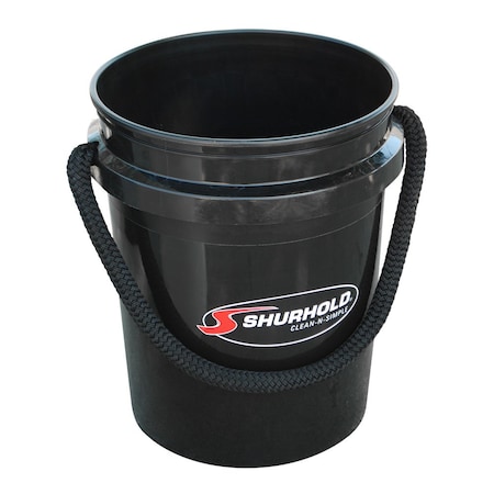 Shurhold World's Best Rope Handle Bucket, 5 Gallon, Black 2452