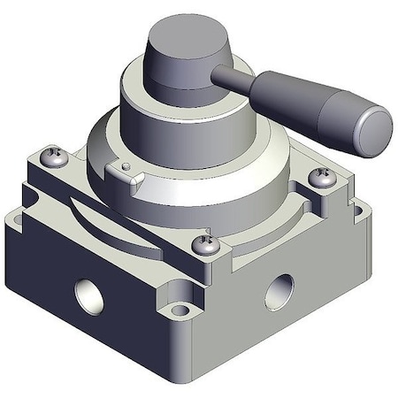 Smc Hand Valve, Closed, VH, Three-Position VH400-N02