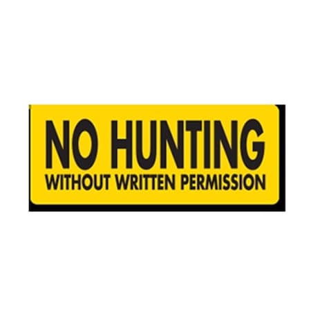 Evermark No Hunting without Written Permission Clip-On Sign YHM-002-01