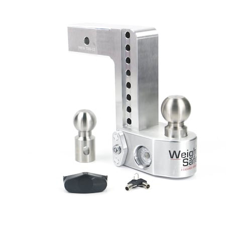 Weigh Safe HITCH ACCESSORIES Fits 212 Inch Receiver 18500 Gross Trailer Weight Adjustable Stowable 8 Inch WS8-2.5
