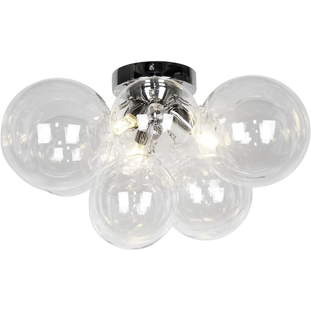 Star Brite 3 Light Halogen Flush Mount - Polished Chrome with Clear Glass ST2216973