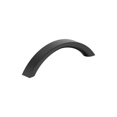 Amerock Parabolic 3-3/4 inch (96mm) Center-to-Center Matte Black Cabinet Pull, 25PK 25VMP37346MB