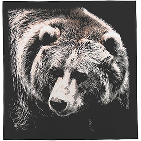The Printed Image 22 in. Bear Bandana 104086