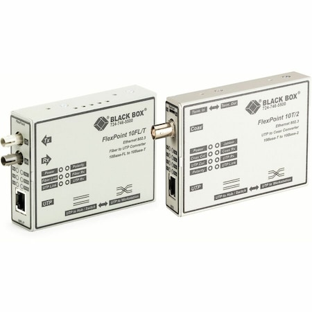 Black Box MEDIA CONVERTER KIT - 10BASE2 COAX TO 10BASE-FL LMC211A-KIT