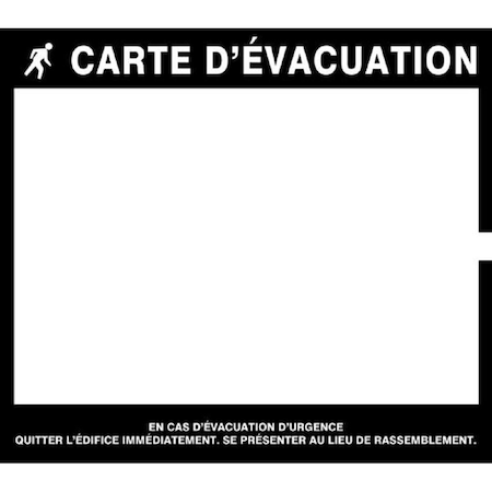 Accuform EMERGENCY EVACUATION SIGNS MAP DTA233 DTA233