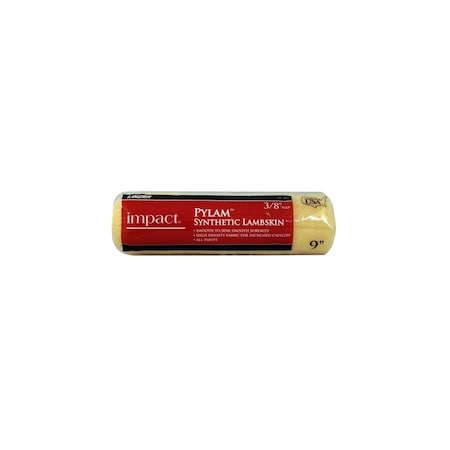 Linzer/American Brush Pylam Paint Roller Cover, Synthetic Lambskin, 3/8 x 9-In. RC143-9