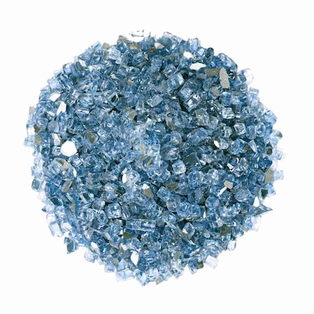 Msi 0.25 Cu. Ft. 0.5 In. 20 Lbs. Marine Blue Fireglass Rock ZOR-FIRGLS-0106