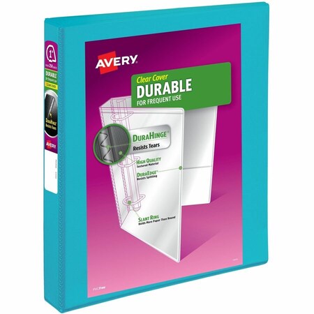 Avery Binder, Duraview, 1, Aqua 6PK AVE17295