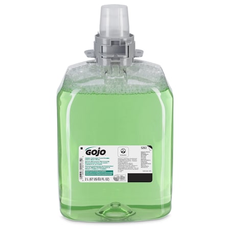 Gojo Foam Hand & Body Wash Refill 2000 ml, Green Certified, Fits 5270-06, 5270-0, Cucumber-Melon, PK2 5263-02