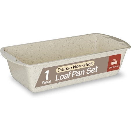 Bakken- Swiss White Marble Nonstick Loaf Pan, 11in Carbon Steel, Oven Safe to 450 DegF, Dishwasher Safe BKLOAFWHT1