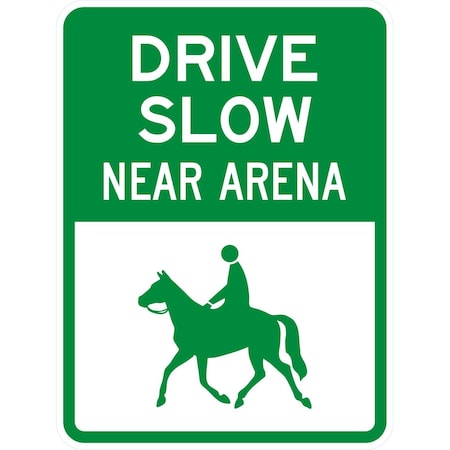 Lyle Drive Slow, Near Arena, 18x24, Engineer Grade, White G-10159-EG_18x24