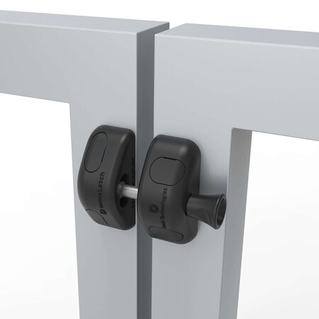 D&D Technologies MagnaLatch Pull Locking Safety Gate Latch For Pool Gates, Black Magnetic Lock Type MLSPS2